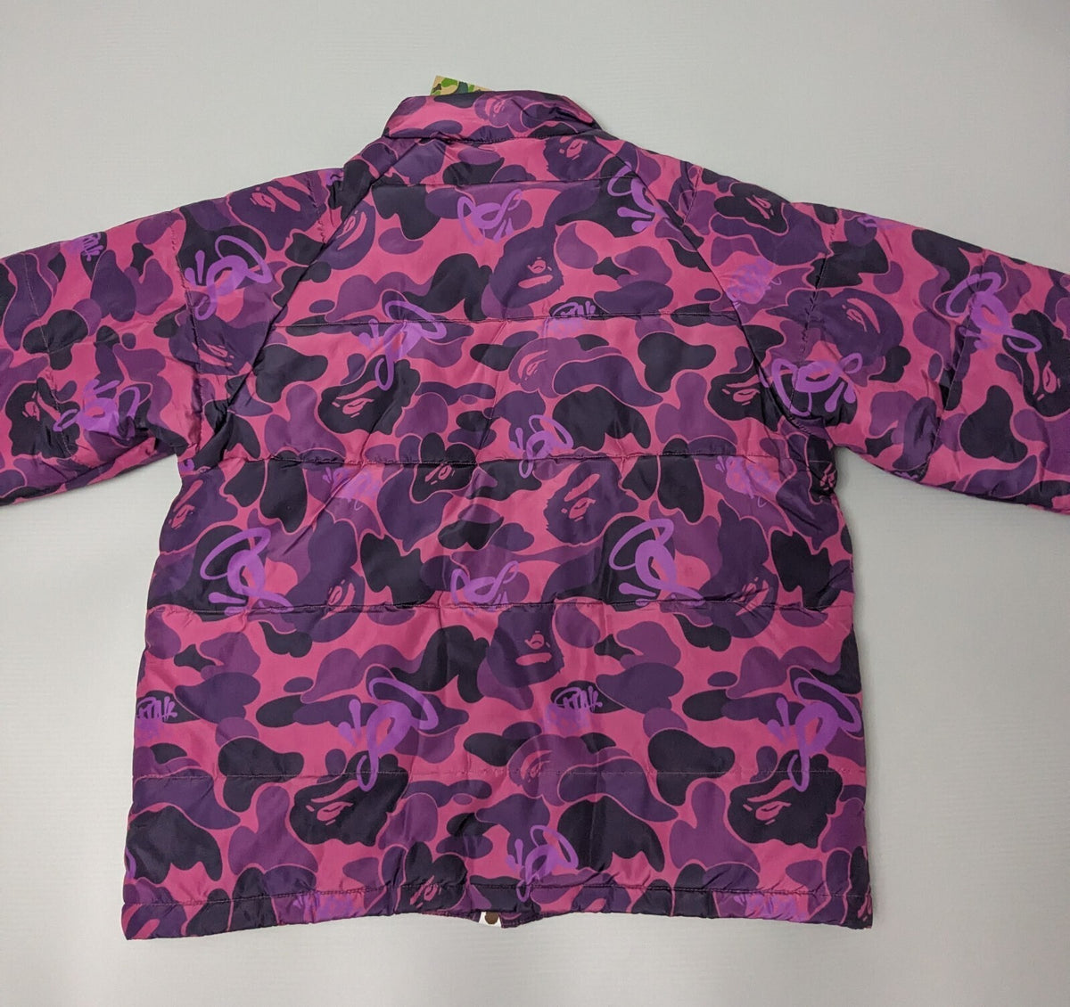 A Bathing Ape Syna World Padded Jacket Mens M Purple Camo Hooded