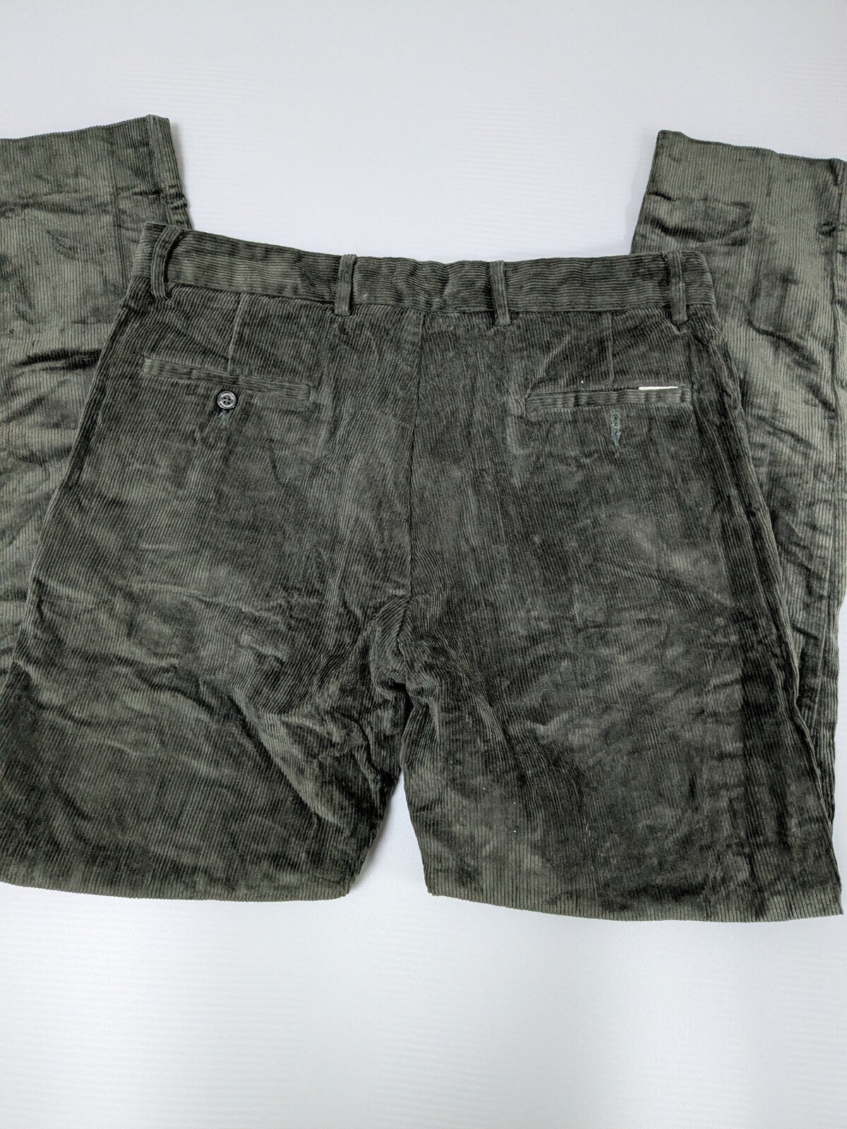 Brooksfield Trousers Mens W32 L32 Grey Ivy Slim Chinos