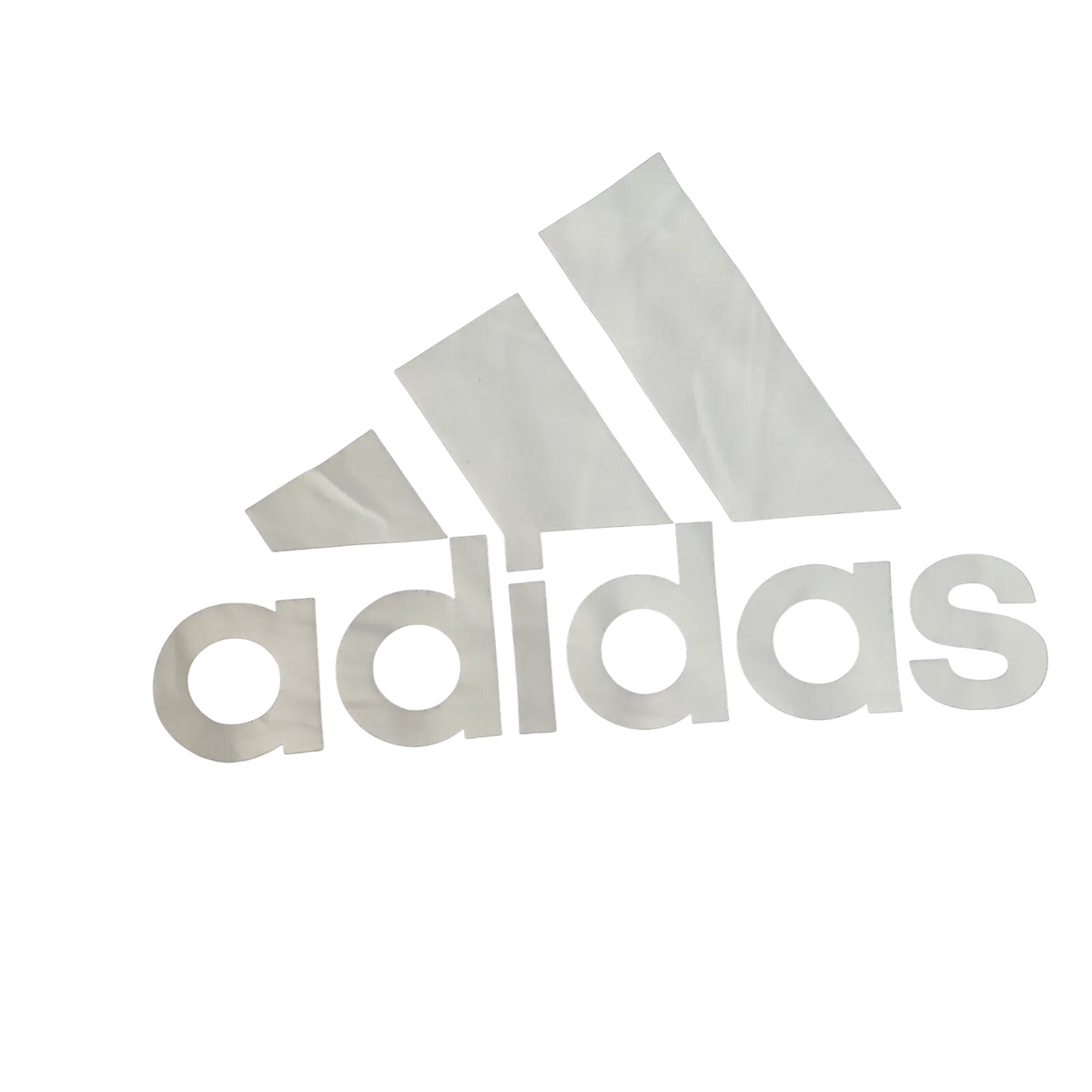 My Store pre-owned black adidas crewneck sweatshirt with large white logo print on cotton blend fabric