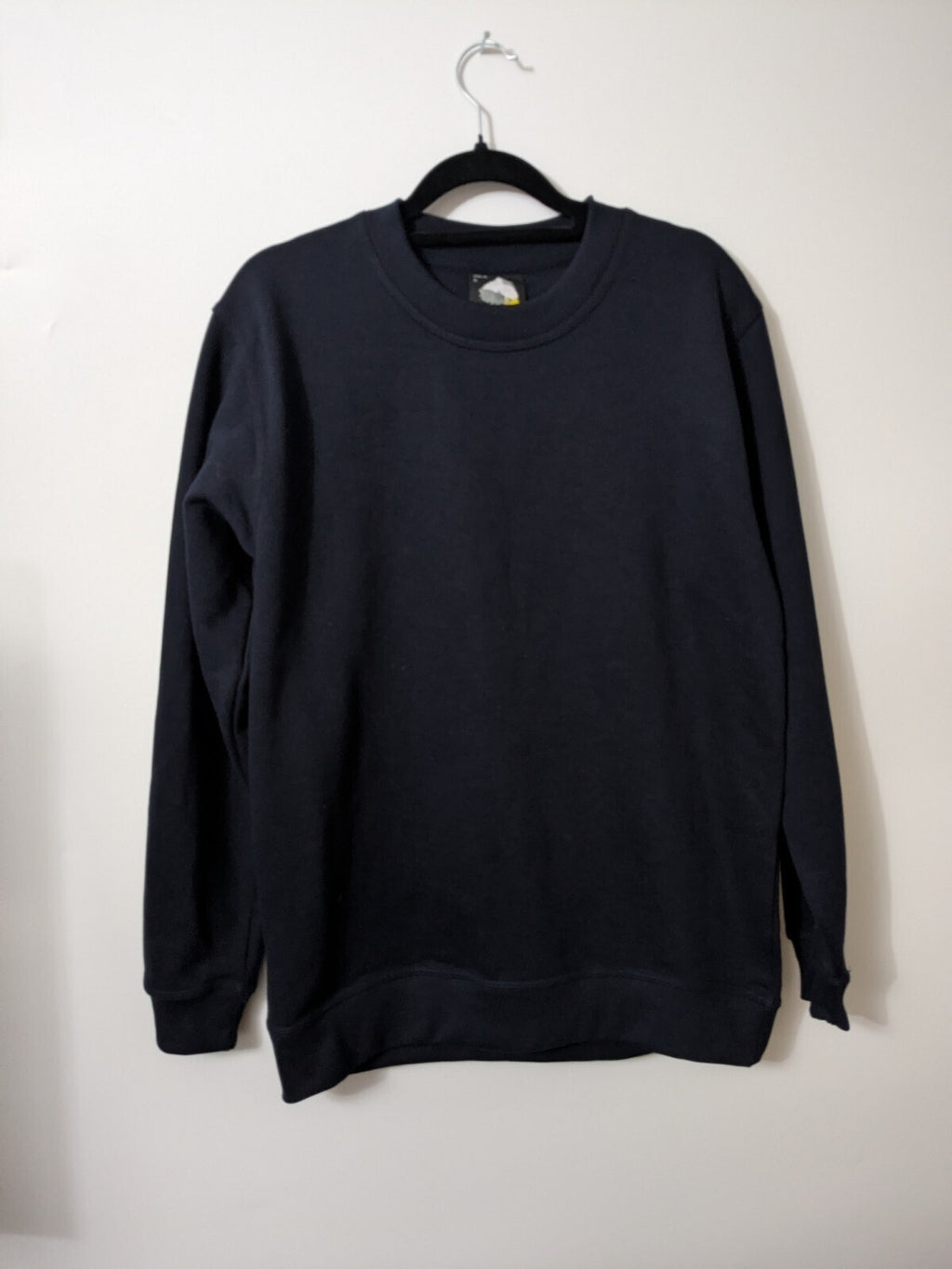Ørn Workwear Black Crew Neck Sweatshirt Jumper Top Size S 1250-15