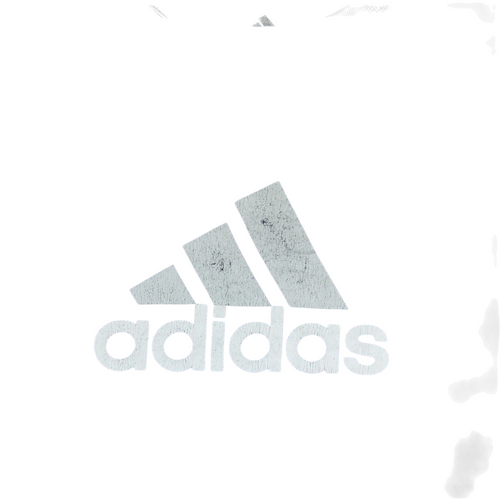 My Store navy blue Adidas crew neck cotton t-shirt with a distressed white graphic logo on the front
