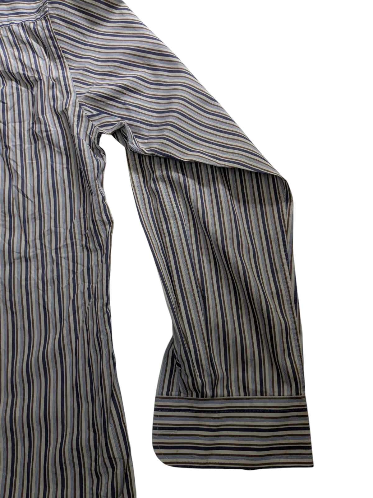 My Store Paul & Shark long sleeve button up shirt featuring a multi-colored vertical stripe pattern