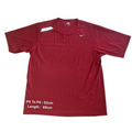 My Store Nike red Dri-FIT short sleeve athletic t-shirt with reflective detail and logo, size large.