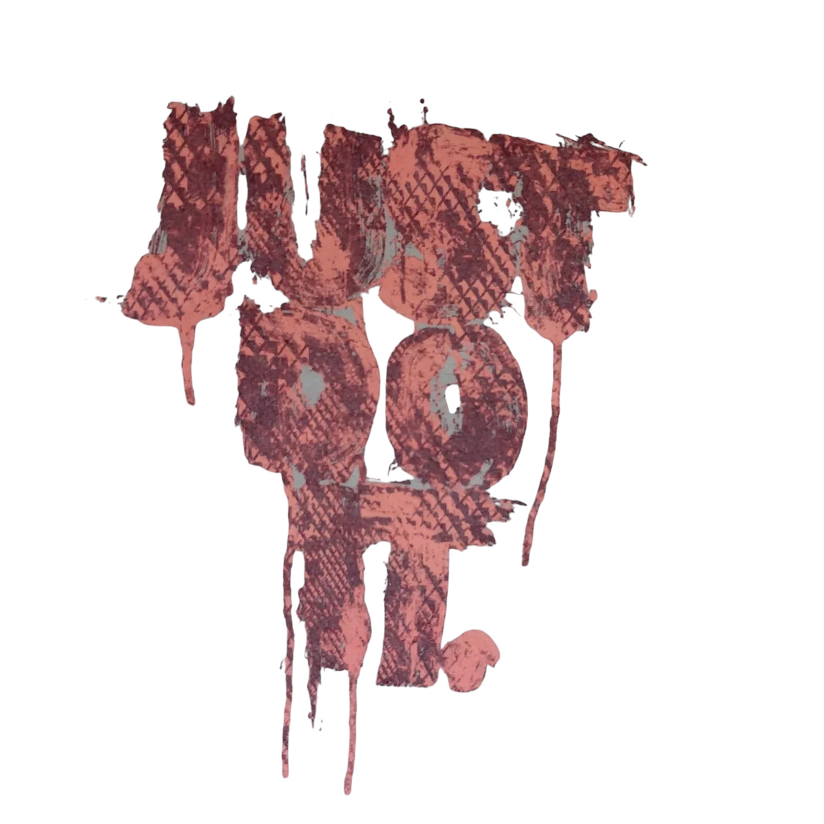 My Store grey Nike cotton jersey t-shirt with a distressed red Just Do It graphic print