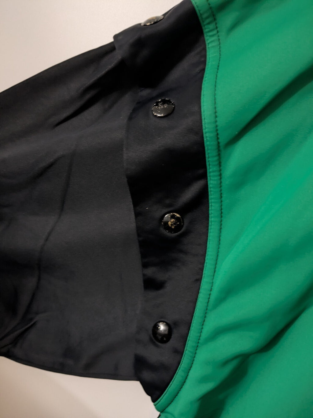 Campagnolo Track Jacket Mens L Black Green Geometric Retro Full-Zip