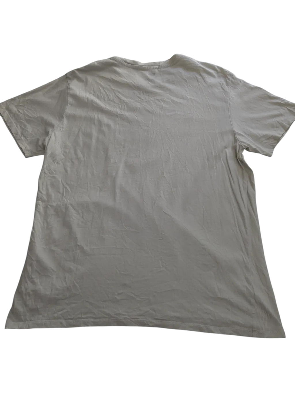 Back view of a white My Store Levi's cotton jersey short sleeve t-shirt in size XL