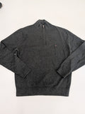 Tommy Hilfiger Sweater Mens M Grey Quarter-Zip Knit Jumper