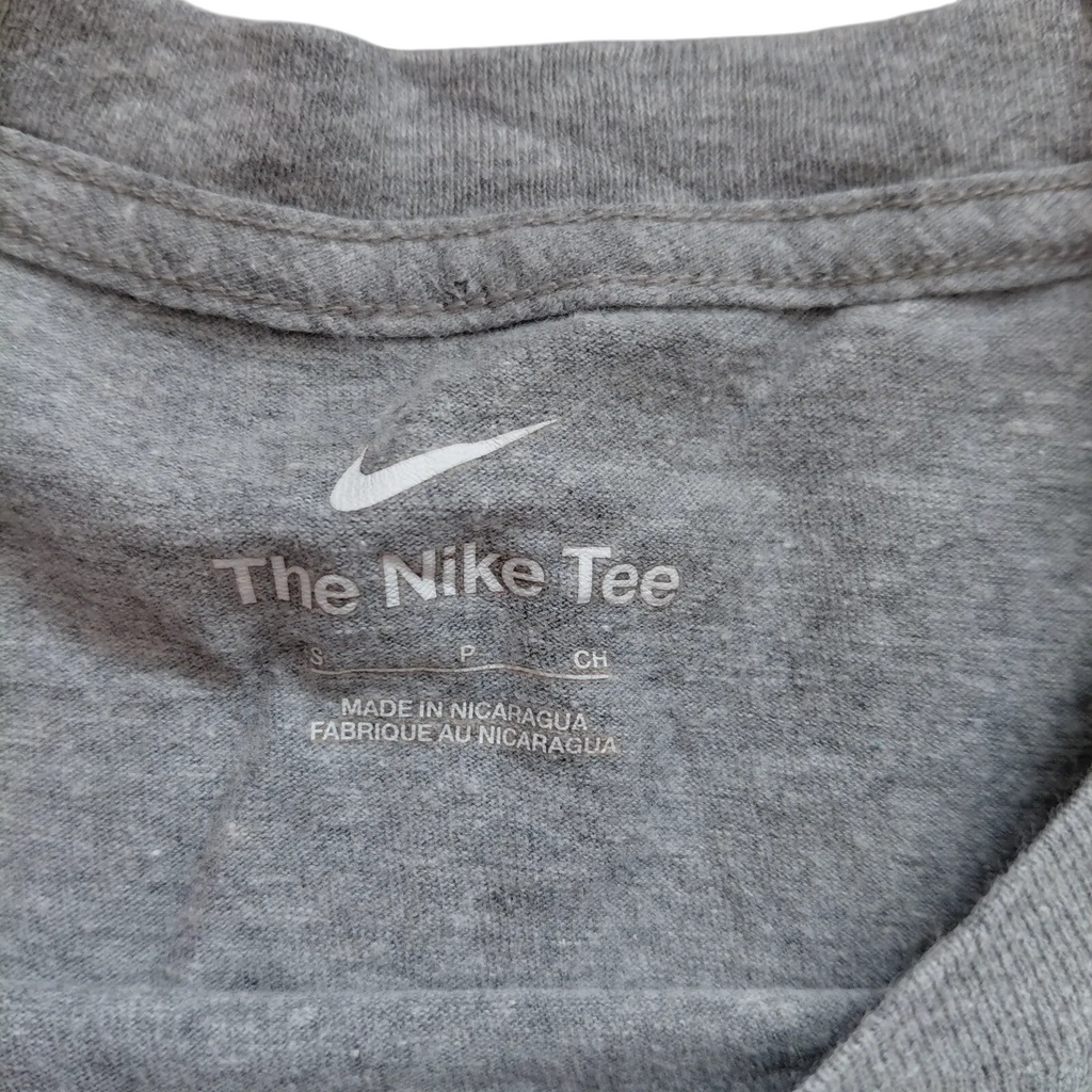 My Store grey Nike The Nike Tee cotton t-shirt with white swoosh logo print on the inner neck label