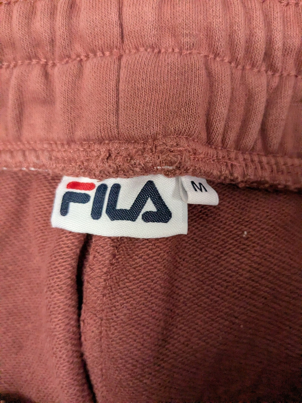 Fila Joggers Womens M Pink Elastic-Waist Sweatpants Activewear