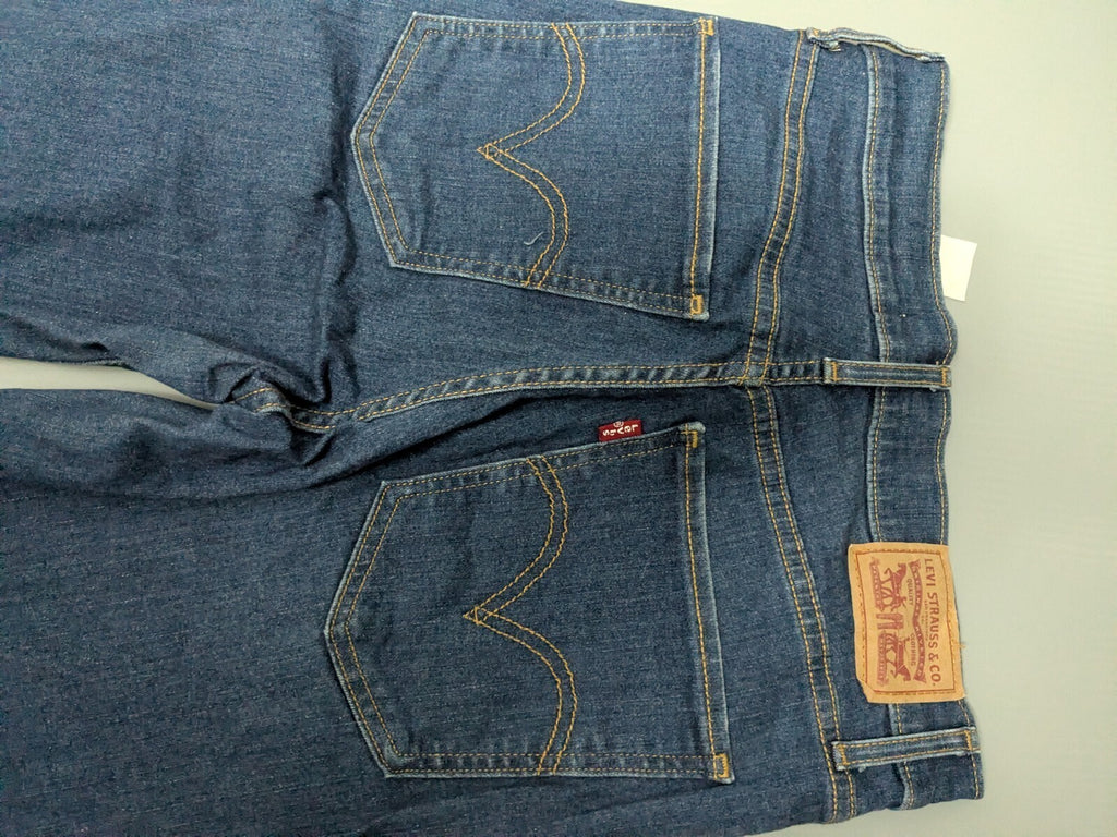 Levi's Jeans Womens W29 L32 Dark-Wash 710 Super-Skinny Denim