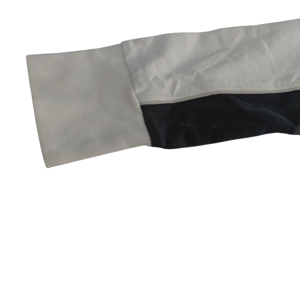My Store Puma women's track jacket sleeve in white and black polyester with ribbed cuff detail
