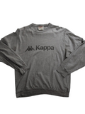My Store grey Kappa cotton jersey crew neck pullover sweatshirt with logo print