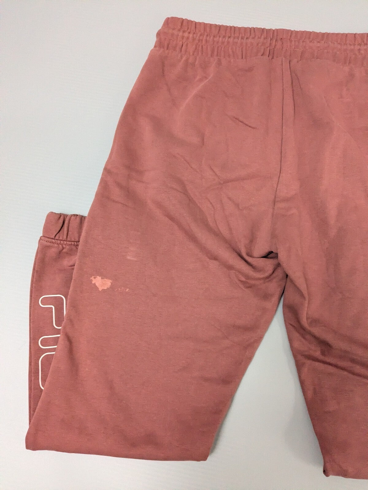 Fila Joggers Womens M Pink Elastic-Waist Sweatpants Activewear