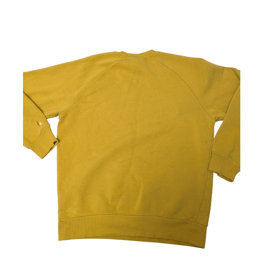 Carhartt Sweatshirt Mens S Yellow Crewneck Chase Sweat Jumper