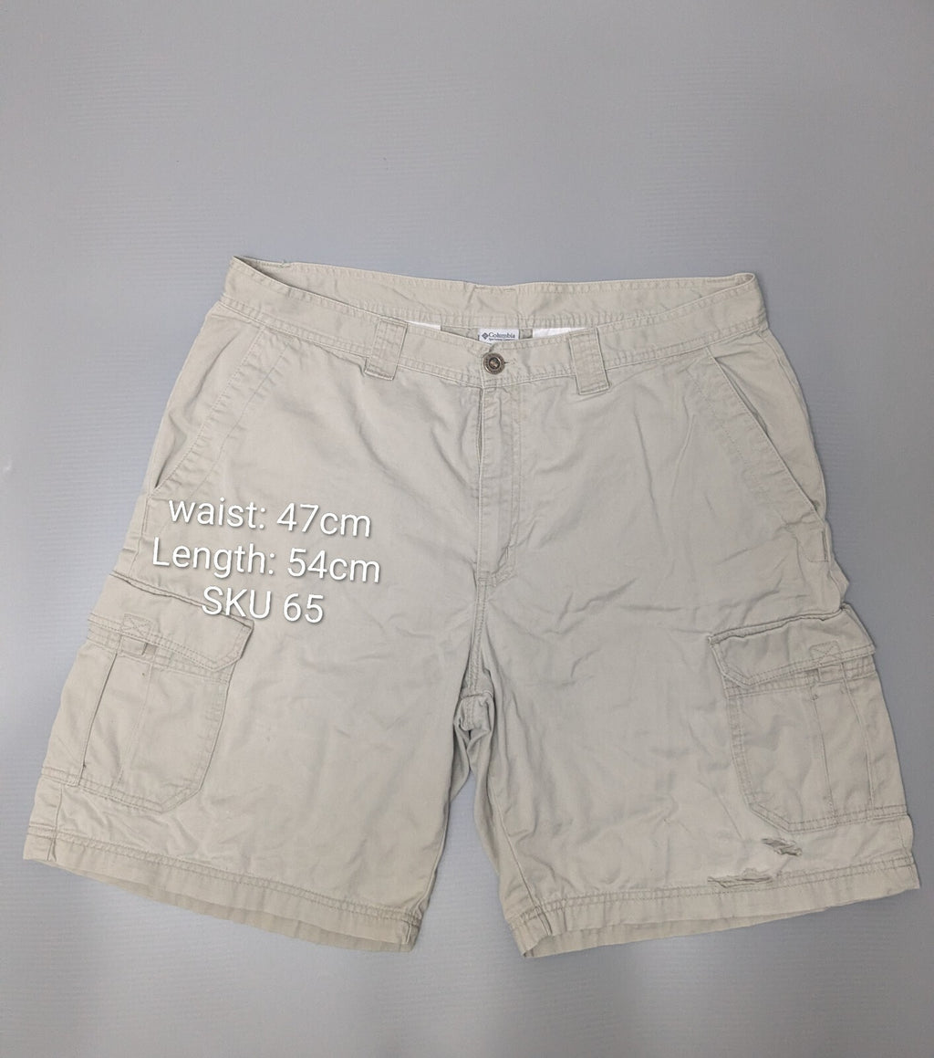 Columbia Cargo Shorts Mens UK 48 Grey Utility Gorpcore Y2K