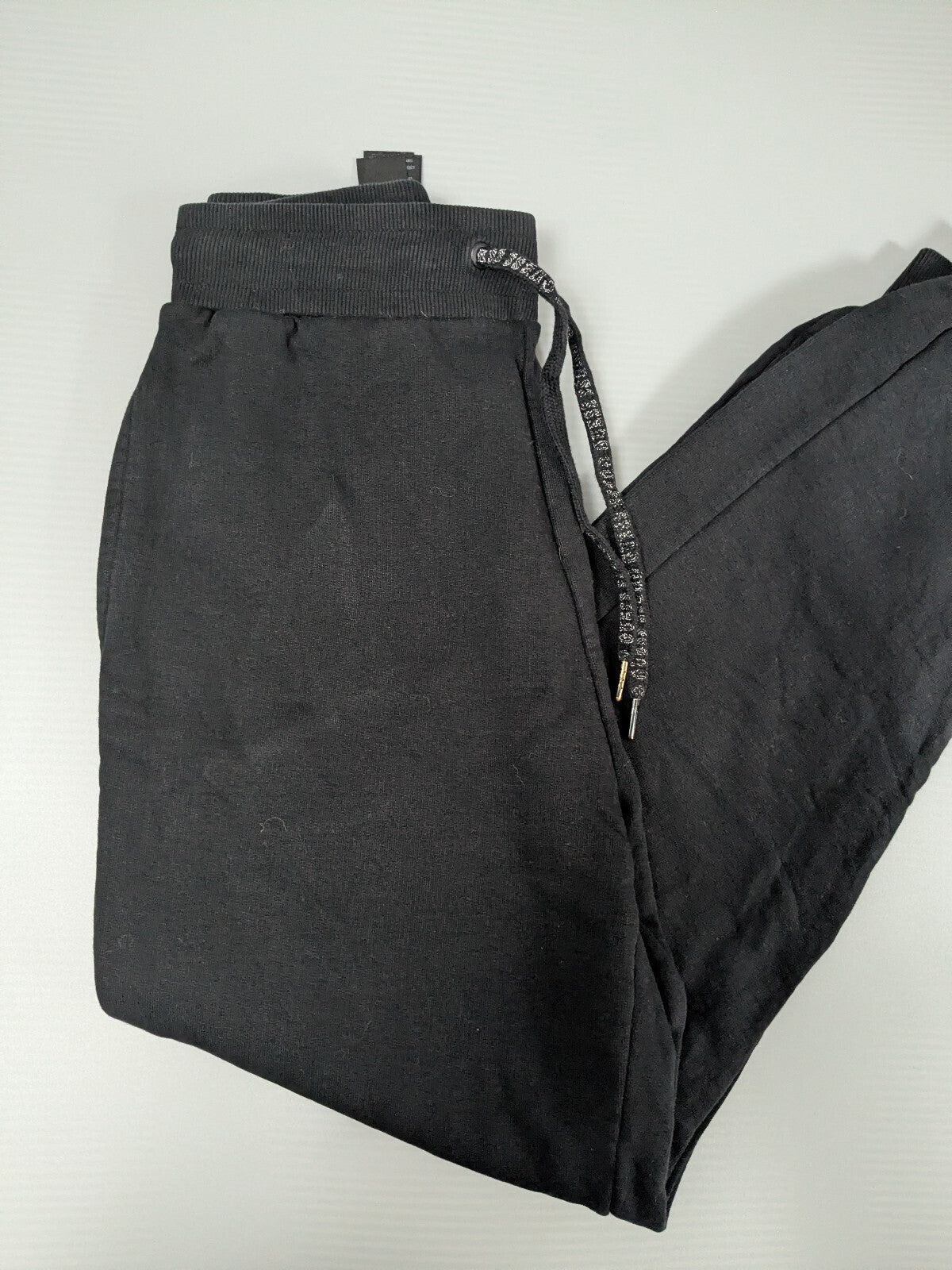 Guess Joggers Womens XS Black Elastic-Waist Sweatpants Activewear
