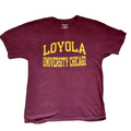 My Store burgundy Champion Loyola University Chicago cotton graphic t-shirt for men in size large