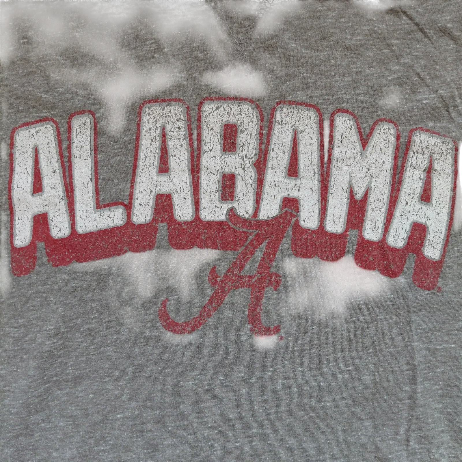 My Store grey Alabama graphic crew neck t-shirt with distressed red and white lettering