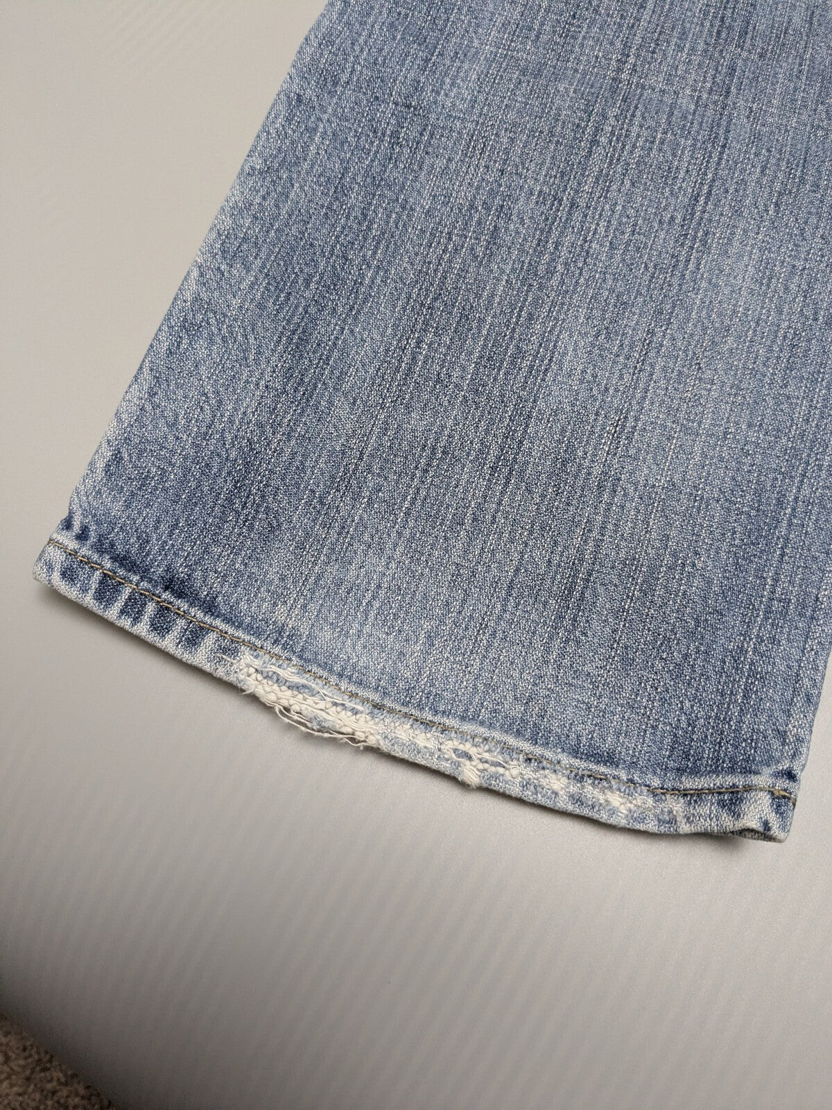 GAS Jeans W31 L36 Blue Vintage Distressed Straight Denim