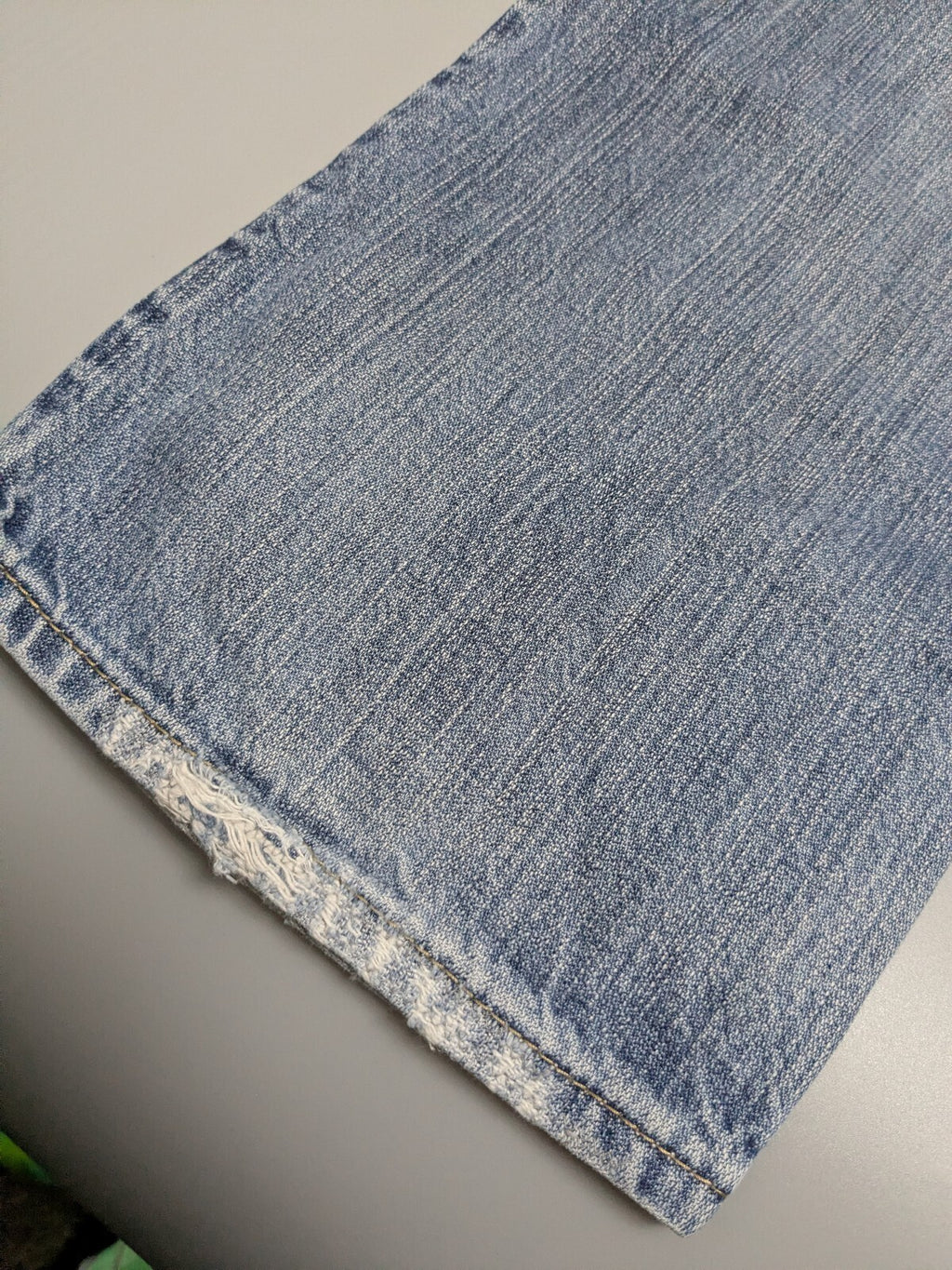 GAS Jeans W31 L36 Blue Vintage Distressed Straight Denim