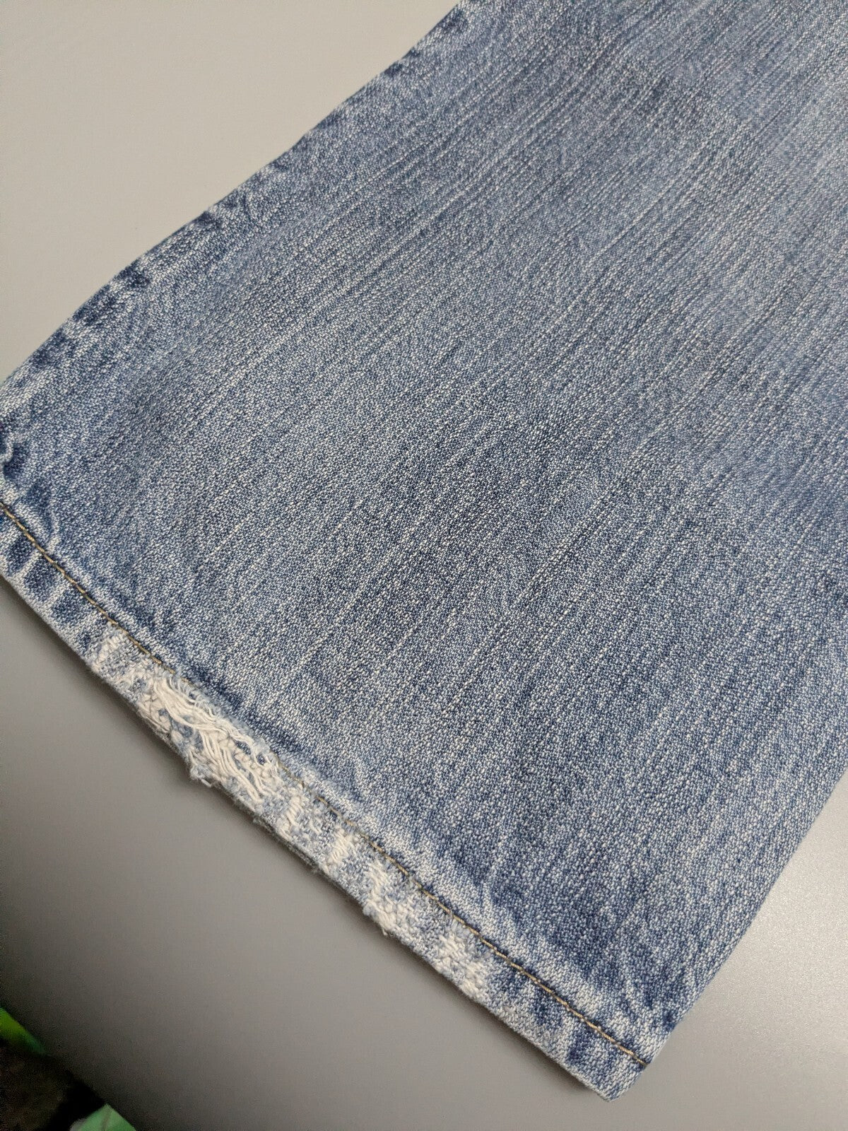 GAS Jeans W31 L36 Blue Vintage Distressed Straight Denim