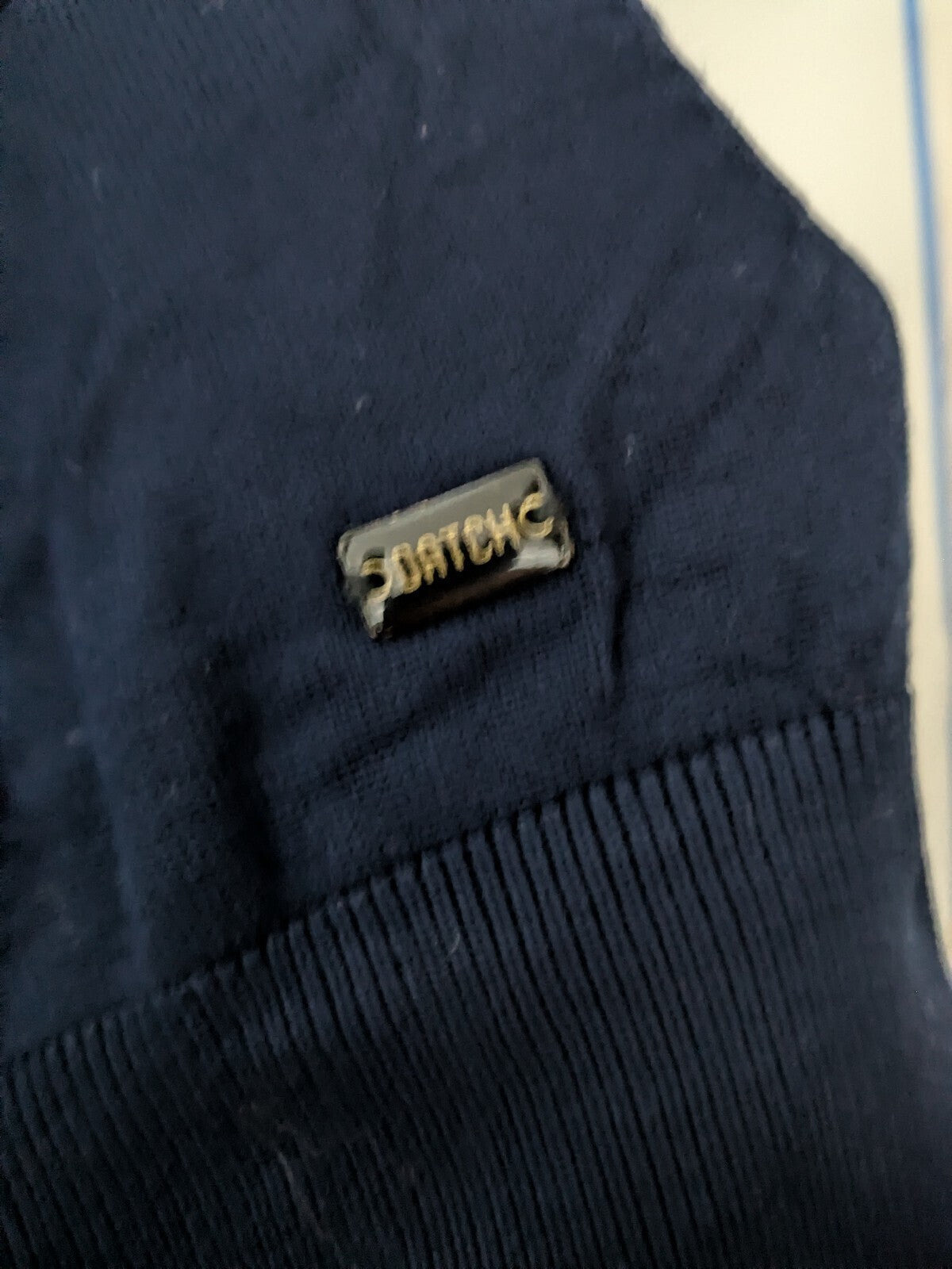 Datch Sweater Mens L Navy Blue Crewneck Long Sleeve Knit