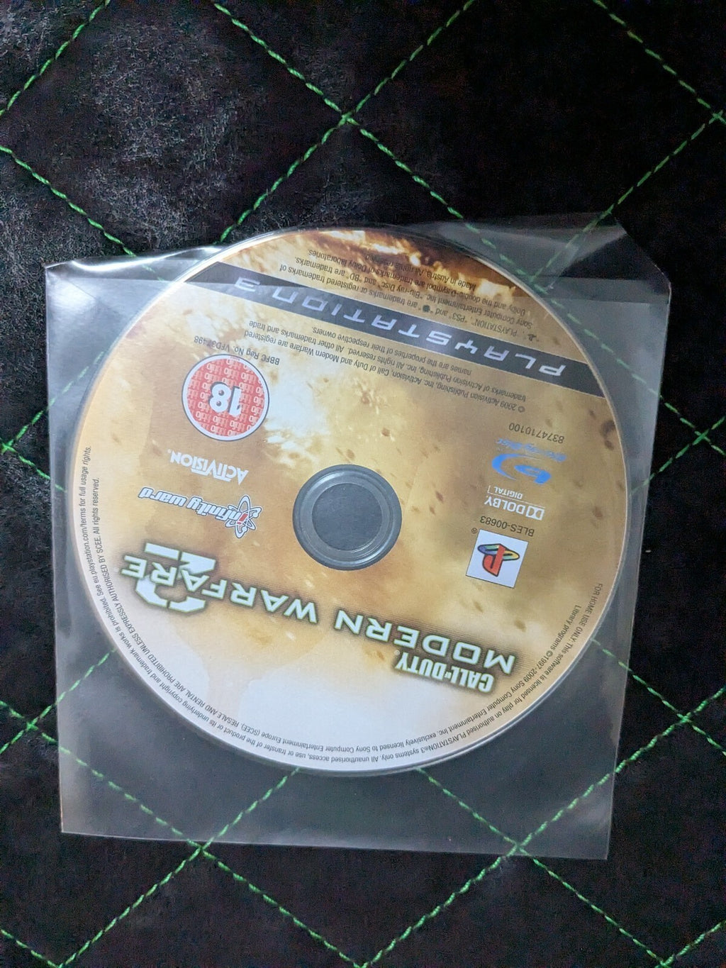 Call of Duty Modern Warfare 2 PS3 game disc