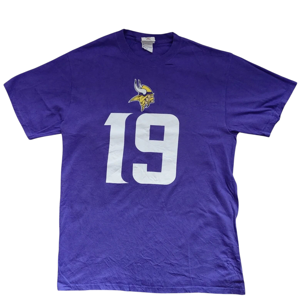 My Store purple Minnesota Vikings Adam Thielen number 19 graphic t-shirt in size medium