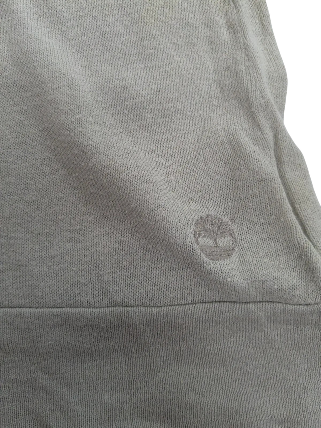 My Store Timberland medium grey cotton cashmere jumper featuring a small embroidered tree logo detail