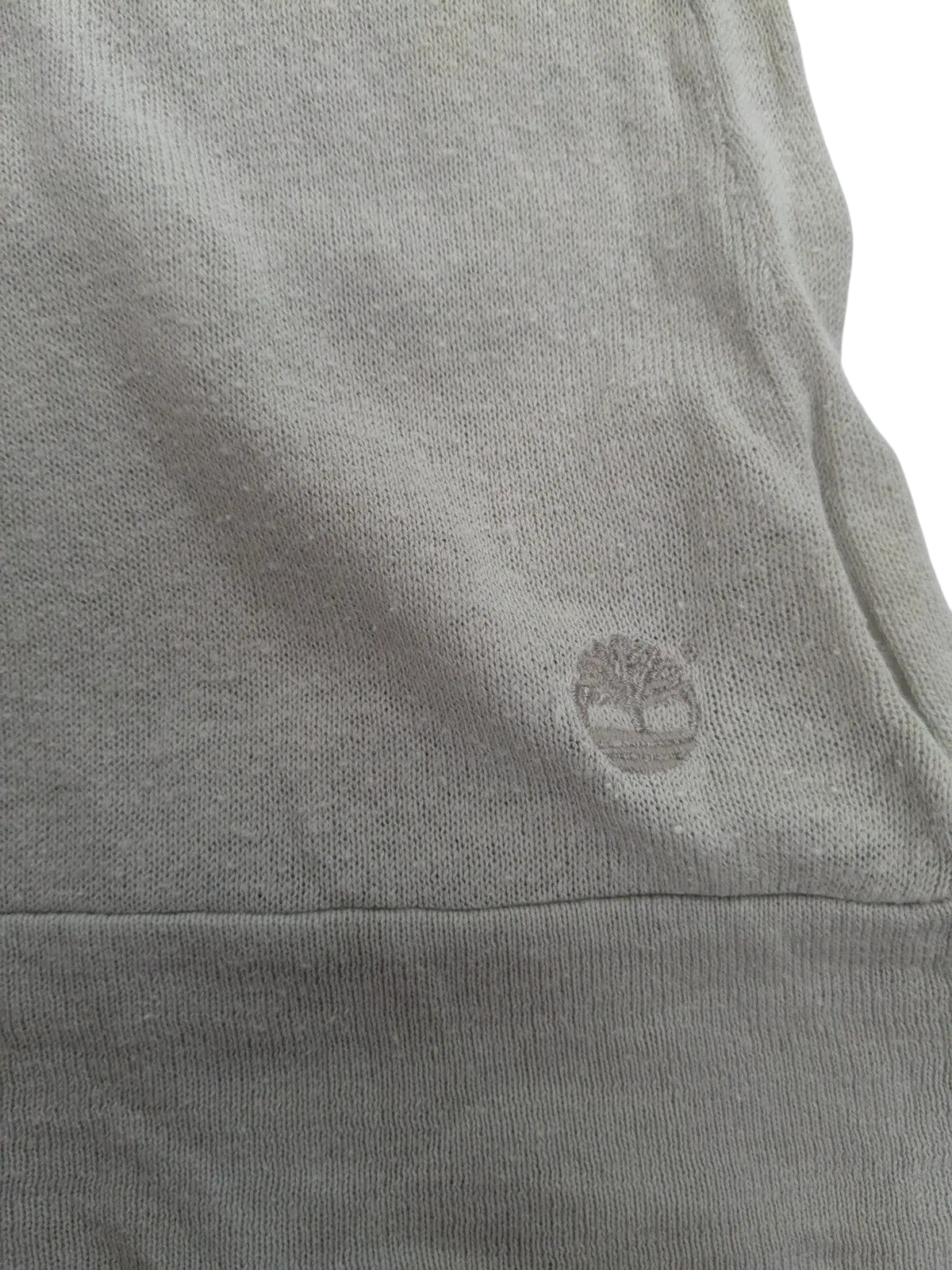 My Store Timberland medium grey cotton cashmere jumper featuring a small embroidered tree logo detail