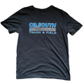 My Store black crew neck t-shirt with CB South 2024 Track & Field graphic print on the chest