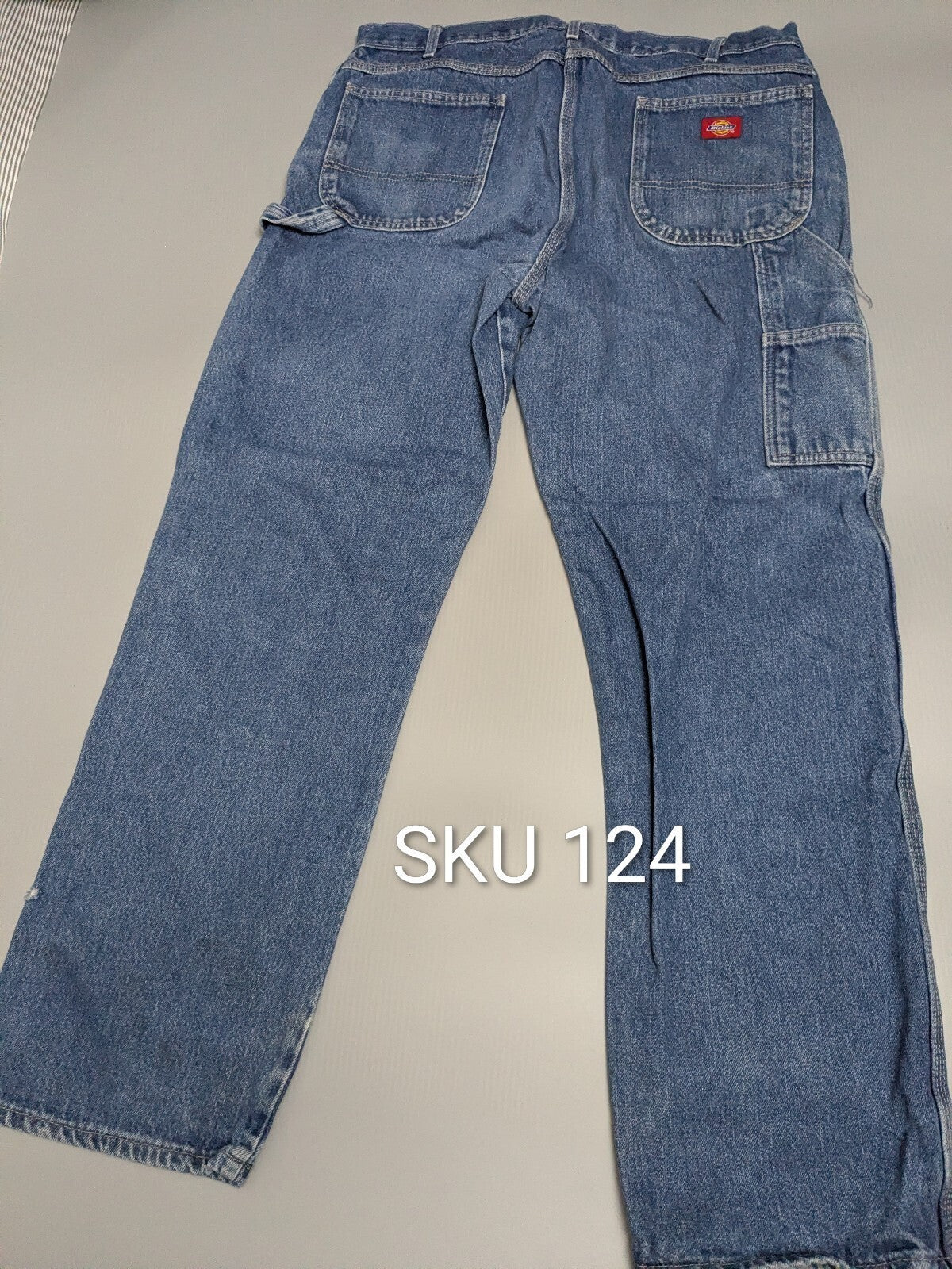 Dickies Carpenter Jeans Mens W40 L34 Blue Relaxed Fit LU200 Denim