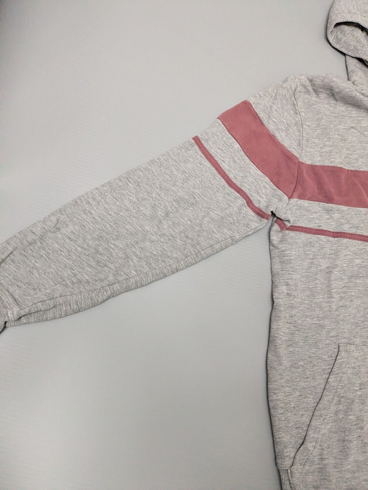 Diadora Hoodie Womens M Grey Pink Full Zip Sweatshirt