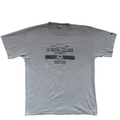 My Store Champion grey heather cotton crew neck t-shirt with Le Moyne College Dolphins soccer graphic, size XL