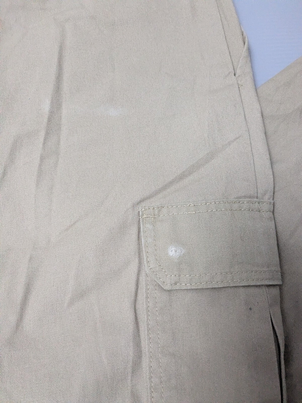 Dickies Cargo Pants Mens W38 L32 Beige Loose Fit Industrial Workwear