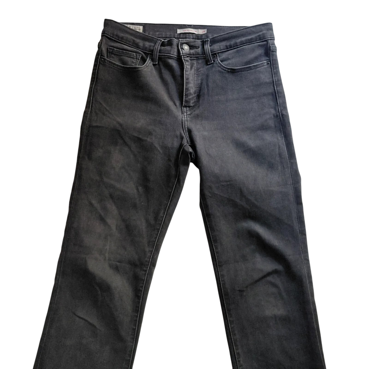 My Store Levi's 312 Shaping Slim black denim jeans with a straight leg fit