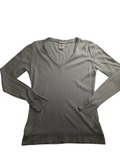 My Store pre-owned Timberland medium grey V-neck jumper in a soft cotton cashmere knit blend