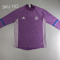 Real Madrid 2016/17 Adidas Training Drill Top Purple Size M