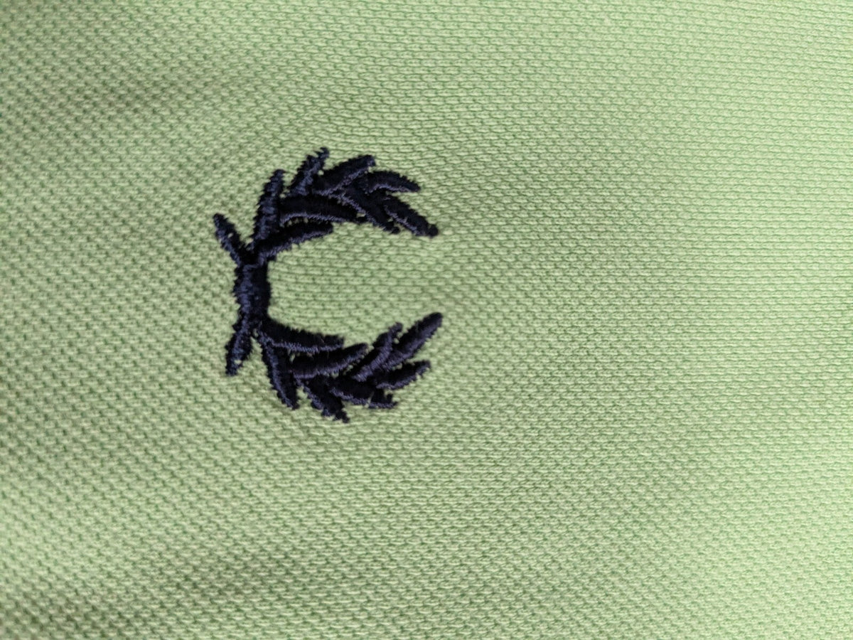 Fred Perry Polo Shirt Mens M Green Twin-Tipped Cotton M3600