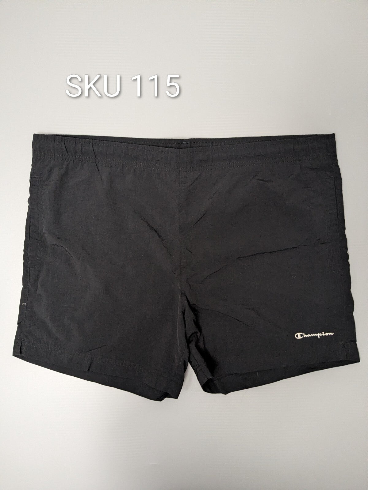 Champion Swim Shorts Mens M Black Gym Trunks Beachwear