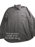 My Store Paul & Shark long sleeve button up shirt featuring a multi-colored vertical stripe pattern and chest pocket.