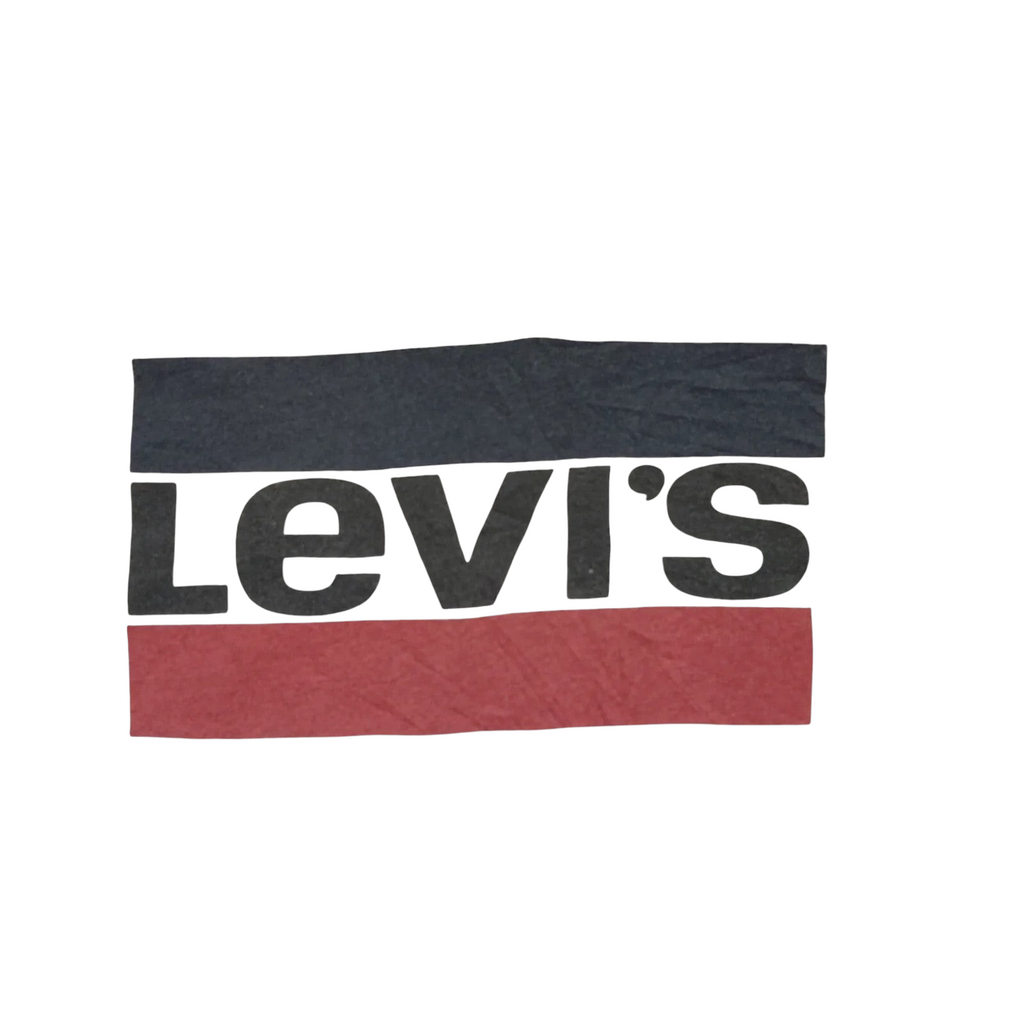 My Store pre-owned grey Levi's cotton jersey crew neck t-shirt with a graphic logo print