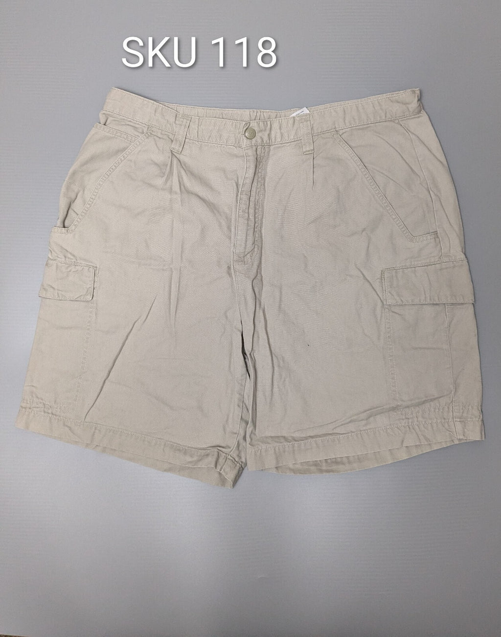 Columbia Cargo Shorts Mens W38 Stone Khaki Beige Utility Gorpcore