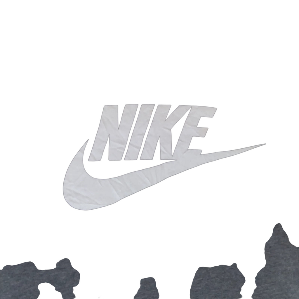 My Store charcoal Nike Dri-FIT graphic t-shirt with white logo and crew neck for men