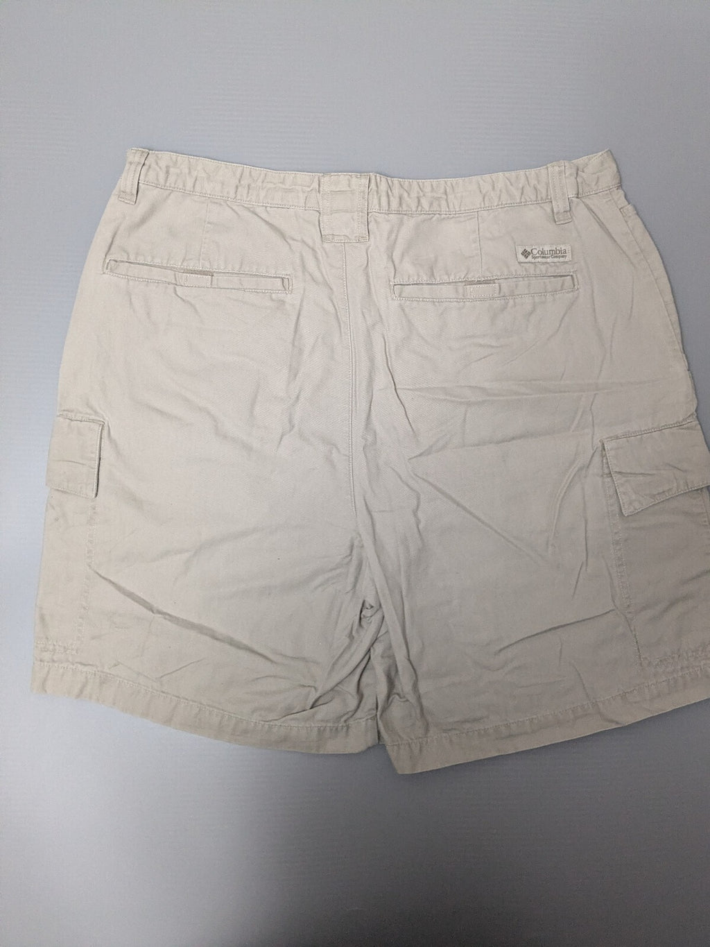 Columbia Cargo Shorts Mens W38 Stone Khaki Beige Utility Gorpcore