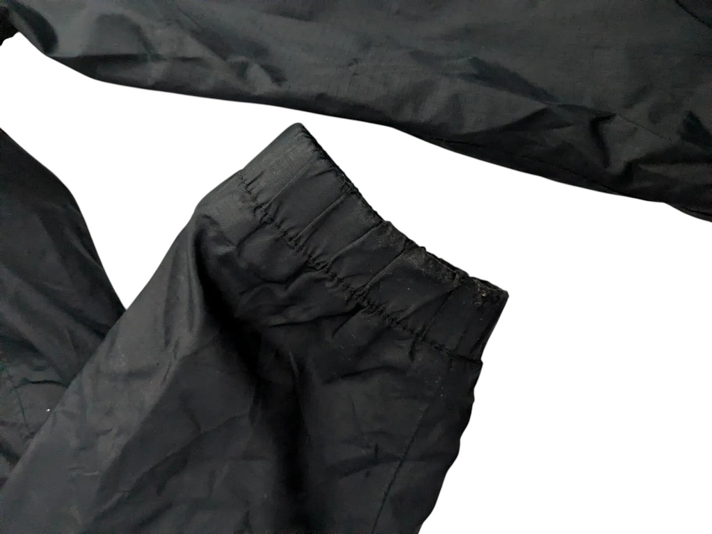 My Store The North Face black nylon ripstop waterproof jacket sleeve cuff detail showing minor wear