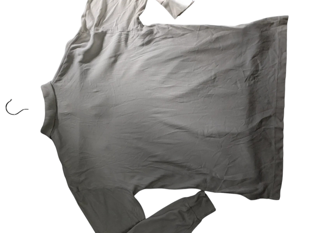 My Store cream Ralph Lauren long sleeve cotton polo shirt, back view showing classic collar and casual fit.
