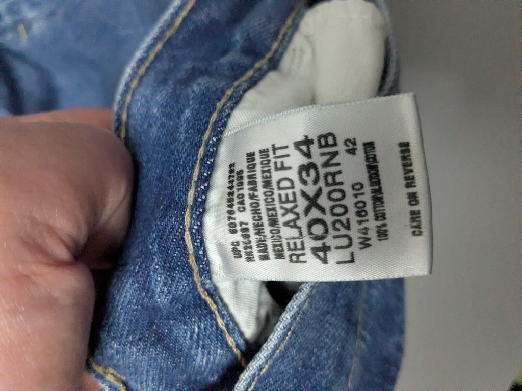 Dickies Carpenter Jeans Mens W40 L34 Blue Relaxed Fit LU200 Denim