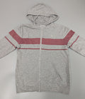 Diadora Hoodie Womens M Grey Pink Full Zip Sweatshirt