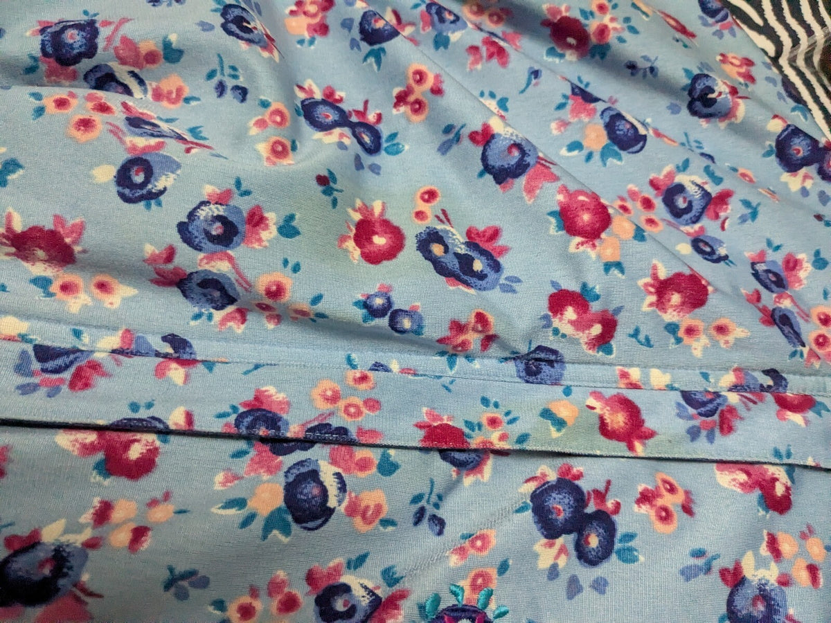Diadora Windbreaker Jacket Mens M Blue Red Floral Retro Full-Zip